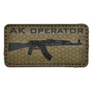 Шеврон АК Operator Olive PVC